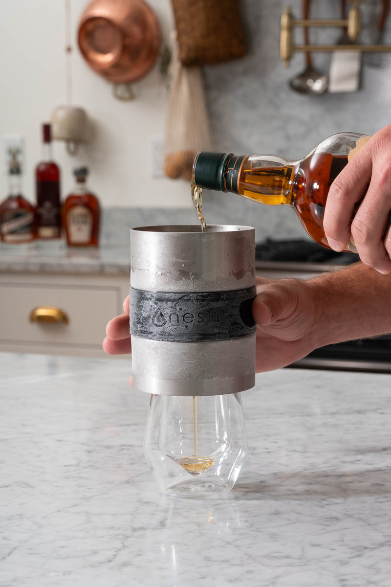 Nesh Whiskey Chiller and Double Wall Glass Tumbler Set – Have it Neat