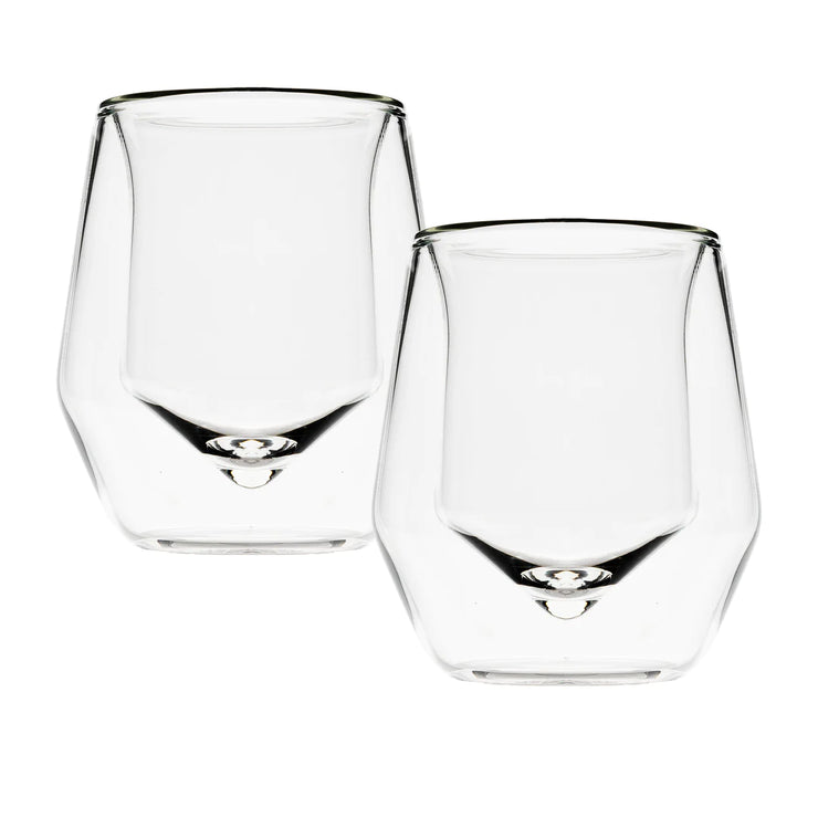 Nesh Whiskey Chiller and Double Wall Glass Tumbler Set